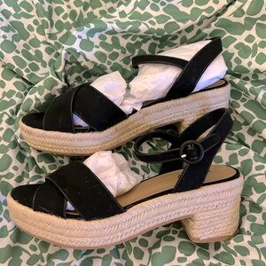 Jcrew Factory Platform Espadrille Sandals